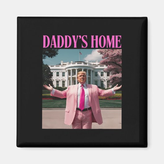 トランプおもしろいシャツホームメンズ マグネット (正面)