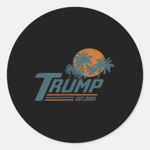 トランプおもしろいシャツ湾アメリカ湾Est 2025 ( 2 ラウンドシール