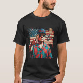 トランプおもしろいシャツ湾アメリカ湾Est 2025 2 Tシャツ (正面)