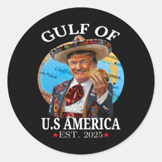 トランプおもしろいシャツGulf Of Us America 2025 Trump Me ラウンドシール