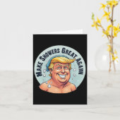 トランプおもしろいシャワーグリアー カード (黄色い花)
