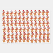 トランプおもしろいジンガーブレッドカスタム顔写真 ラッピングペーパーシート (正面)