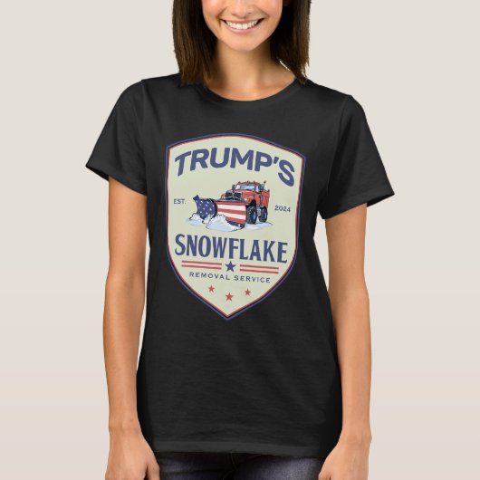 トランプおもしろいスノーフレーク除去サービス選挙202 Tシャツ (正面)