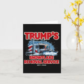 トランプおもしろいスノーフレーク除去2024年選挙ヒラリ カード (黄色い花)