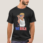 トランプおもしろいソルトメリカ7月のギフトの自由4th tシャツ (正面)