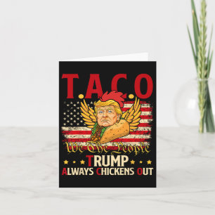 トランプおもしろいタコジョークアンチトランプ抗議Tee 2 カード