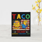 トランプおもしろいタコトランプは常に鶏を追い出す カード (黄色い花)