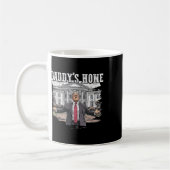 トランプおもしろいダディーズホームホワイトハウス2024 コーヒーマグカップ (左)