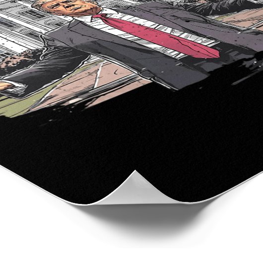 トランプおもしろいダディーズホームホワイトハウス2024 ポスター (角)