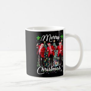 トランプおもしろいダンスサンタクロースクリスマスパジャム コーヒーマグカップ