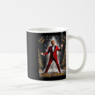トランプおもしろいダンスサンタクロースクリスマスパジャム コーヒーマグカップ