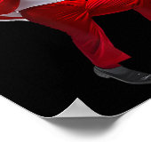 トランプおもしろいダンスサンタクロースクリスマスパジャム ポスター (角)