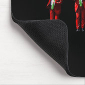 トランプおもしろいダンスサンタクロースクリスマスパジャム マウスパッド (コーナー)