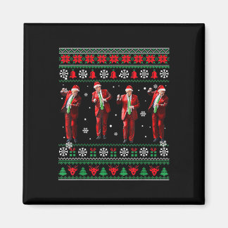 トランプおもしろいダンスサンタクロースクリスマスパジャム マグネット