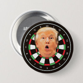 トランプおもしろいダートボードドナルドダーツボードポリティカル 缶バッジ