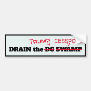 「トランプおもしろいチェススプールを切れ」 バンパーステッカー