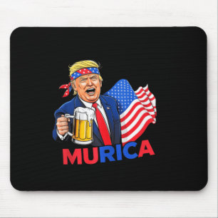 トランプおもしろいドリンクビールティーがクリスマス2024 Grを作成 マウスパッド