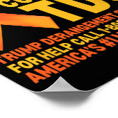 トランプおもしろいド脱線症候群Tds認識度代表 ポスター (角)