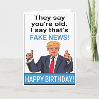 トランプおもしろいハッピーバースデー カード