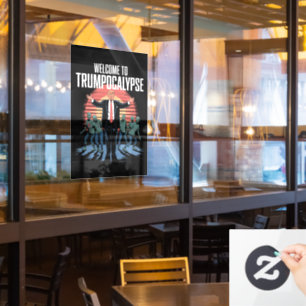 トランプおもしろいハロウィーンへようこそ ウィンドウサイン