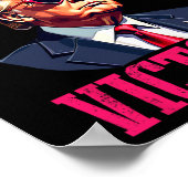 トランプおもしろいバレンタインデーVは勝利トランプの日 ポスター (角)