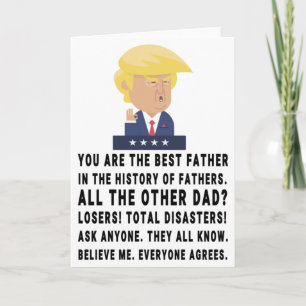 トランプおもしろいファーザーズ・デイ カード