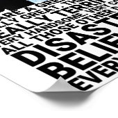 トランプおもしろいファーザー誕生日カード ポスター (角)