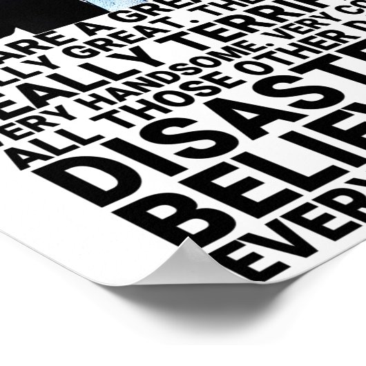 トランプおもしろいファーザー誕生日カード ポスター (角)