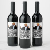 トランプおもしろいファーザー誕生日カード ワインラベル (ボトル)