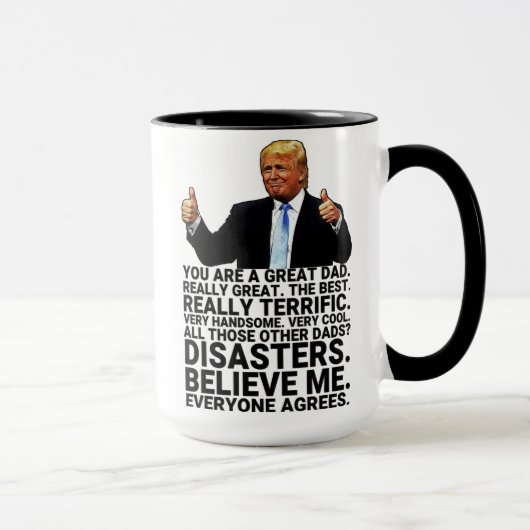 トランプおもしろいファーザー誕生日 マグカップ (右)