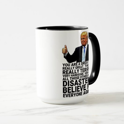 トランプおもしろいファーザー誕生日 マグカップ (正面右)