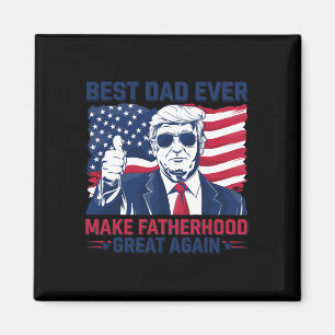 トランプおもしろいファーズデー最高のパパ マグネット