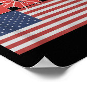 トランプおもしろいフェイフォFafo米国国旗 ポスター (角)