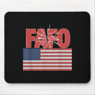 トランプおもしろいフェイフォFafo米国国旗 マウスパッド