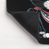 トランプおもしろいヘア投票カマ付き子供のない猫の女性 マウスパッド (コーナー)