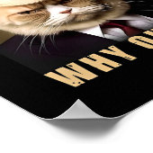 トランプおもしろいヘアCat Eff You see Kay Why Oh ポスター (角)