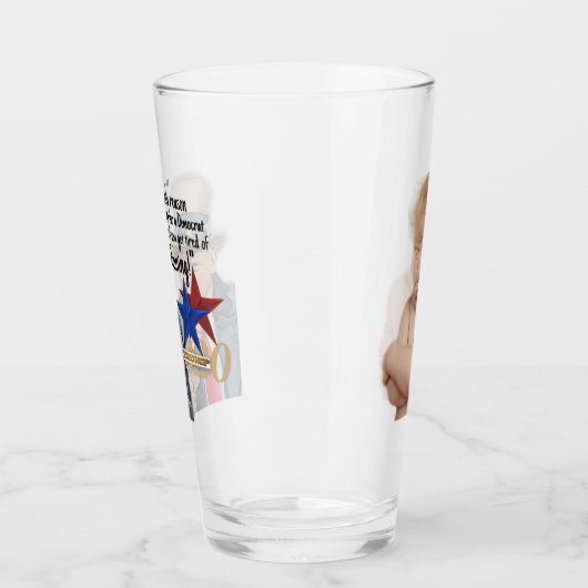 トランプおもしろいベビー引用文 タンブラーグラス (左)