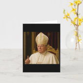 トランプおもしろいポープミームギアカソリックバチカンレパブル カード (黄色い花)