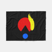 トランプおもしろいマン2024 Pac Tee - Trump Man Ne Pac Bl フリースブランケット (正面(横))