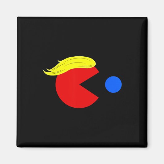 トランプおもしろいマン2024 Pac Tee - Trump Man Ne Pac Bl マグネット (正面)