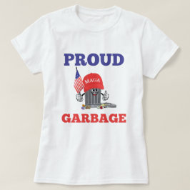 トランプおもしろいマ誇りを持ったガのゴミのアメリカ人 Tシャツ