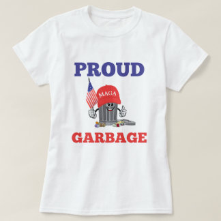 トランプおもしろいマ誇りを持ったガのゴミのアメリカ人 Tシャツ