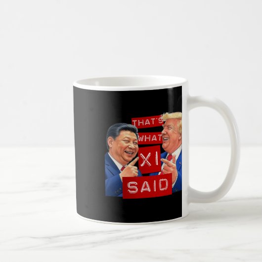 トランプおもしろいミームおもしろい コーヒーマグカップ (右)