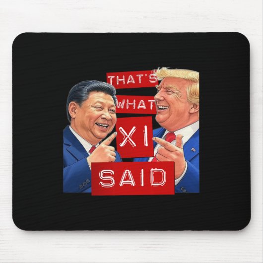 トランプおもしろいミームおもしろい マウスパッド (正面)