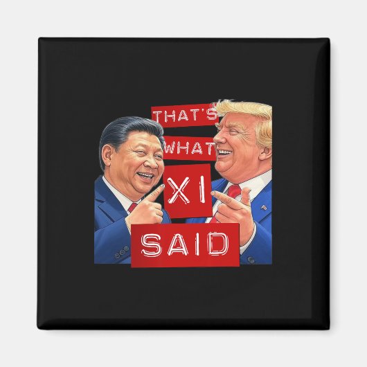 トランプおもしろいミームおもしろい マグネット (正面)