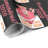トランプおもしろいメイククリスマス素晴らし再び2020カスタム年 ラッピングペーパー (ロールコーナー)