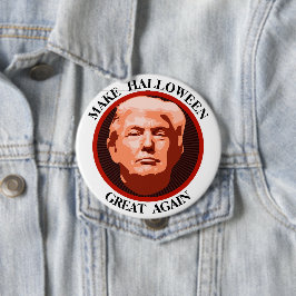トランプおもしろいメイクハロウィン素晴らし 缶バッジ