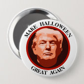トランプおもしろいメイクハロウィン素晴らし 缶バッジ (正面&裏面)