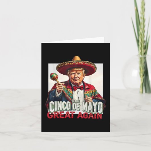 トランプおもしろいメイクCinco De Mayo再素晴らし度 カード (正面)