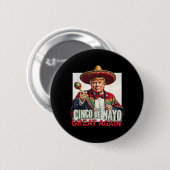 トランプおもしろいメイクCinco De Mayo再素晴らし度 缶バッジ (正面&裏面)